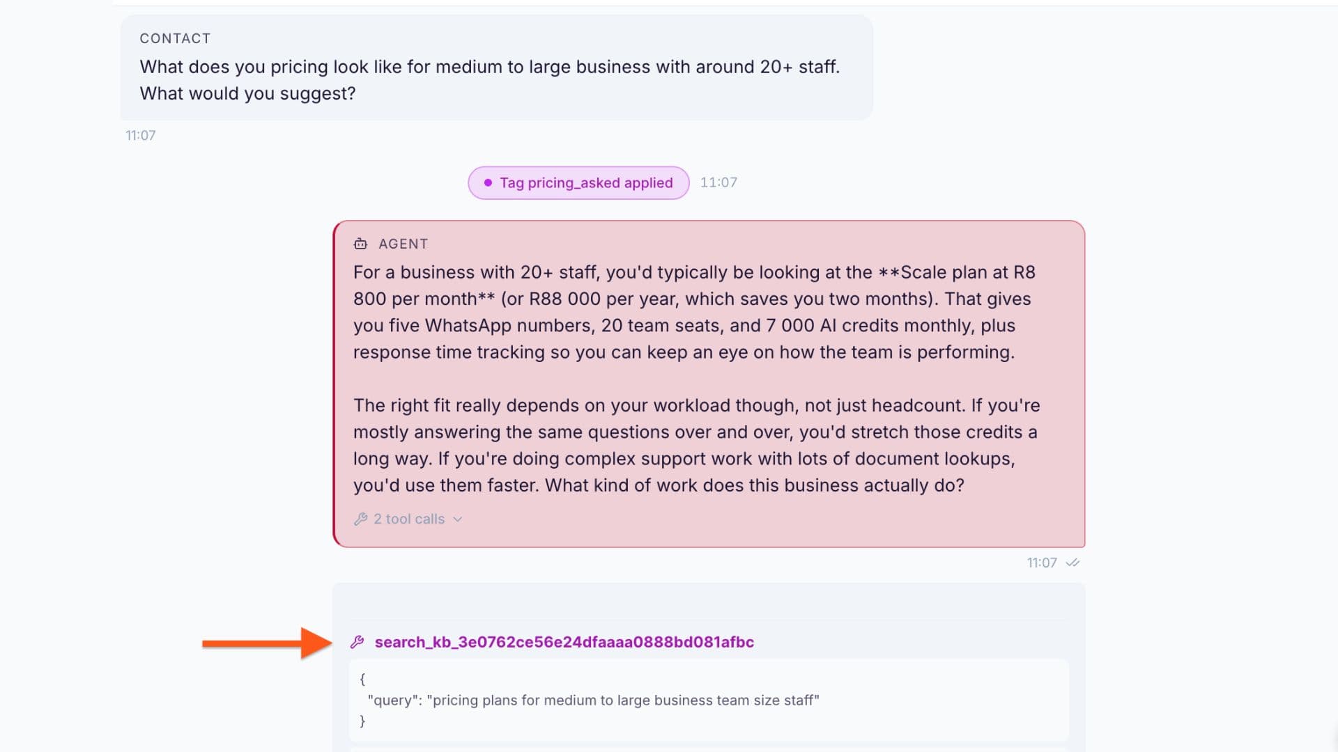 Quotes from your documents